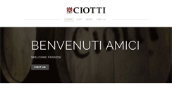 Desktop Screenshot of ciotticellars.com
