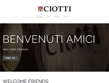 Tablet Screenshot of ciotticellars.com